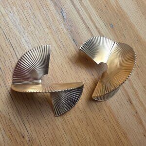 Jacqueline Kent Golden Fan Earrings